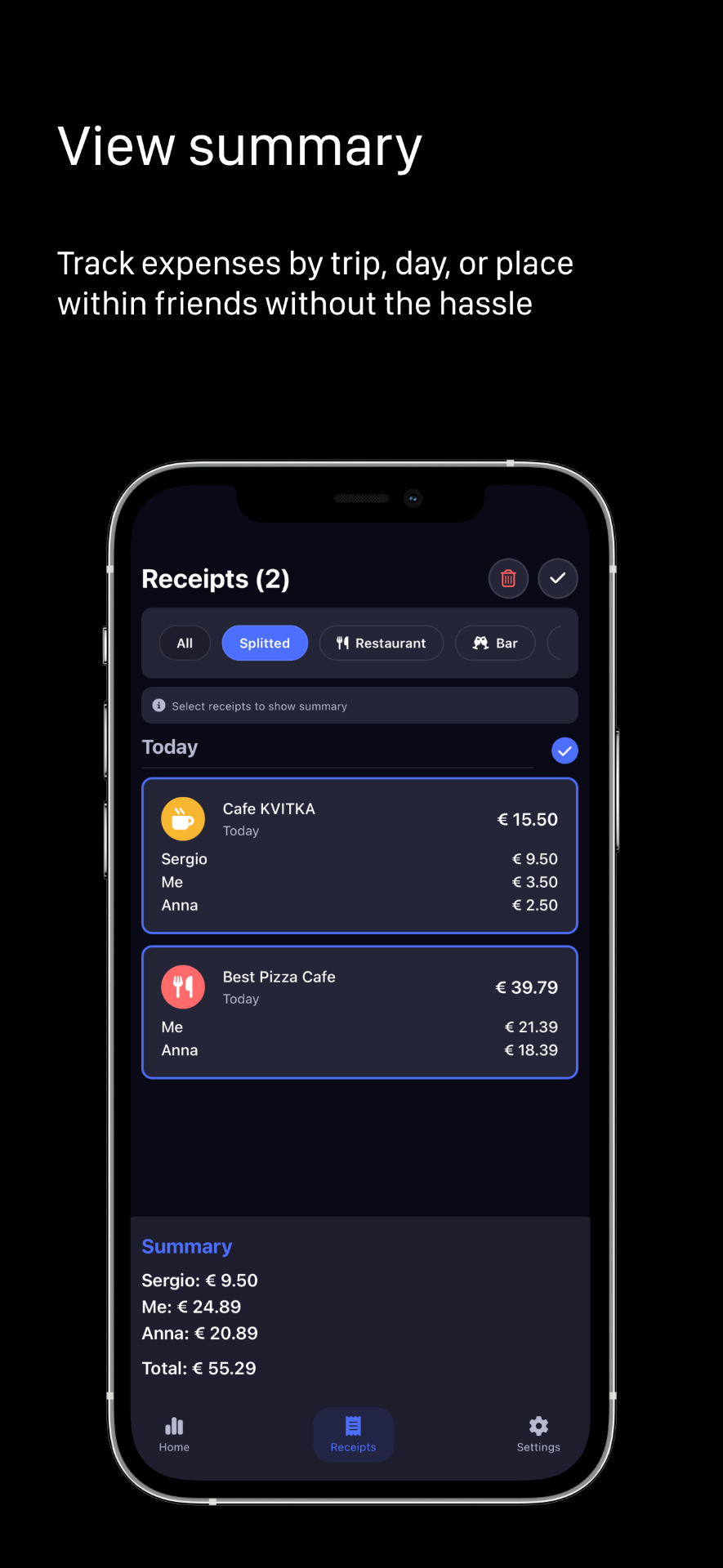 NoPapel App - Summary Screen